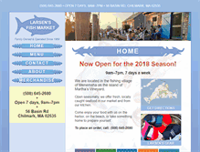 Tablet Screenshot of larsensfishmarket.com